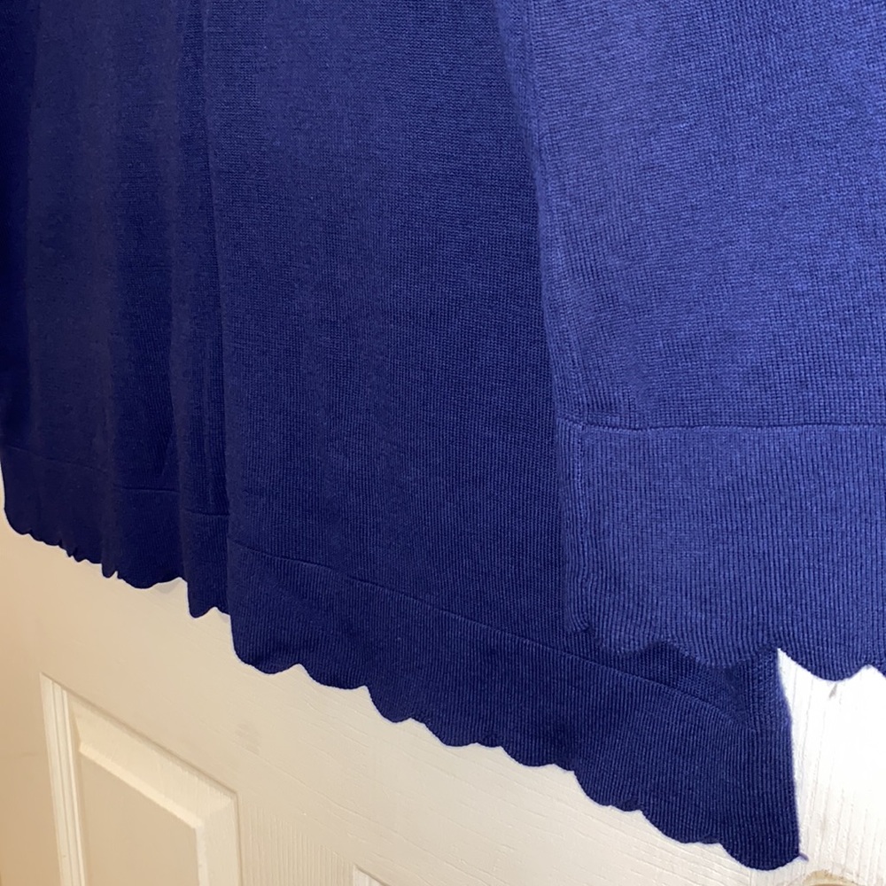 ISAACMIZRAHILIVE SZ XL NWOT . Turtleneck Royal Blue. - Picture 8 of 10